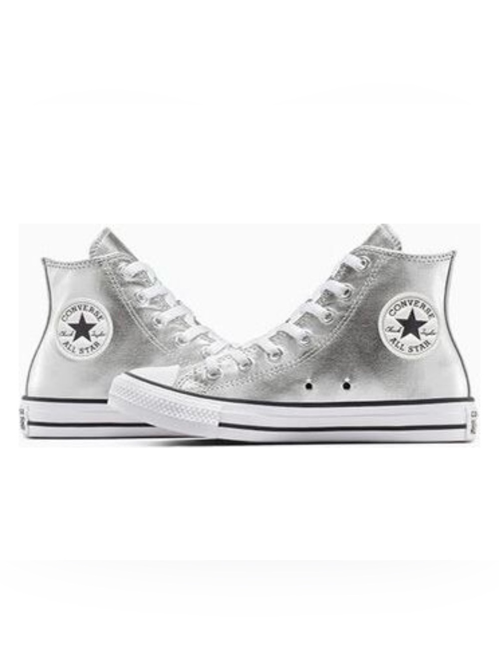 Converse Women's Chuck Taylor All-Star High Top Metallic Canvas Shoes Size 8
